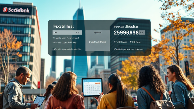 A visual representation of Scotiabank personal loan options, highlighting financial flexibility and support for significant purchases.