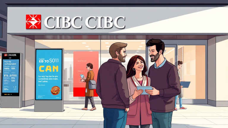A person evaluating CIBC personal loan options online.
