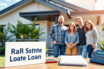 A family reviewing their options for an ASB Bank real estate loan.