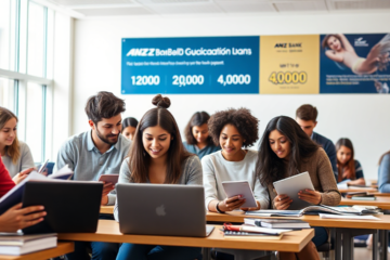 ANZ Bank New Zealand education loan application page.