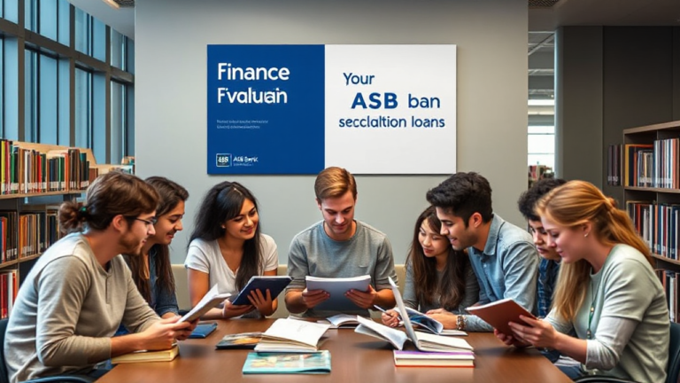 A student studying with the help of an ASB Bank Education Loan.
