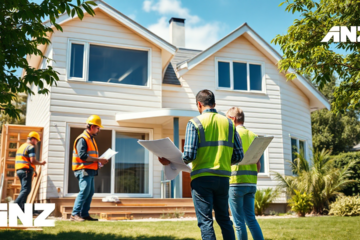 A modern home undergoing renovations funded by ANZ Bank.