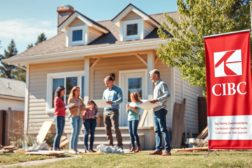 A homeowner planning renovations with CIBC loan options