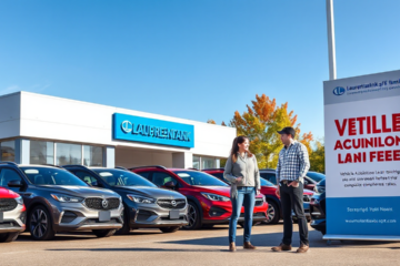 A person considering a vehicle acquisition loan from Laurentian Bank of Canada to finance their new car purchase.