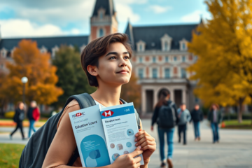 A student researching HSBC Bank Canada Education Loan options for funding their studies