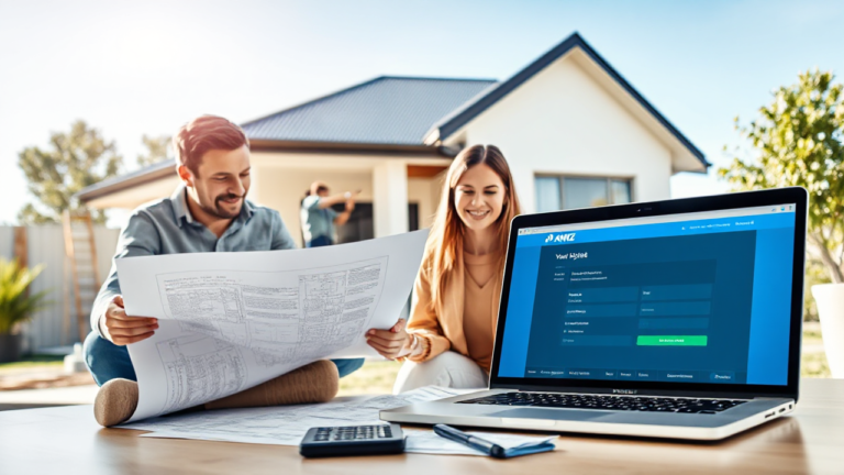A couple planning home renovations with ANZ loan options