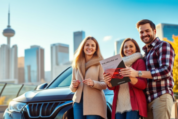 An image showcasing a family enjoying their new vehicle, symbolizing the benefits of the Manulife Bank Vehicle Acquisition Loan.