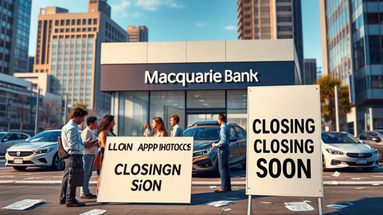 Macquarie Bank Vehicle Acquisition Loan changes affecting customers and applications.