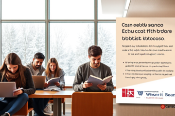 A student reviewing Canadian Western Bank education loan options for financing their studies.