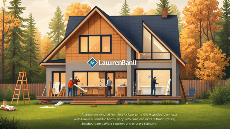 A modern kitchen renovation funded by a Laurentian Bank loan.
