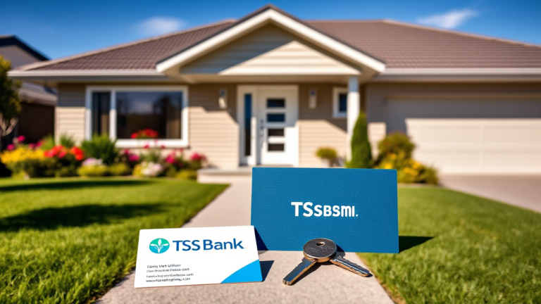 A family discussing options for a TSB Bank real estate loan in a cozy home setting.