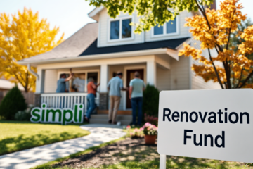 A homeowner planning renovations with Simplii Financial loan options.