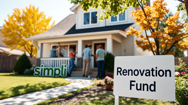 A homeowner planning renovations with Simplii Financial loan options.