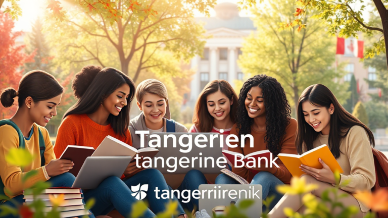 A student reviewing Tangerine Bank education loan options for funding their studies.