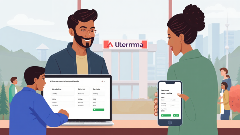 An overview of Alterna Bank's digital banking services and community commitment.