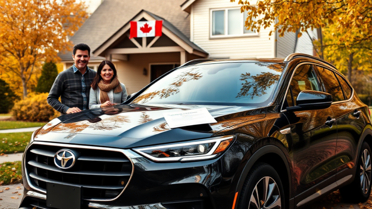 A happy family driving their new vehicle, showcasing the benefits of Peoples Trust Company Vehicle Acquisition Loan.