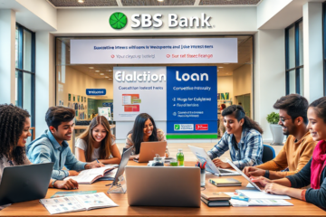 Student studying with financial tools for SBS Bank education loan