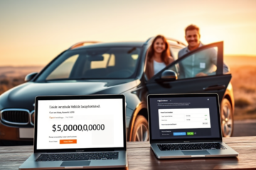 A person exploring vehicle financing options for a new car purchase with ING Australia.