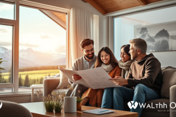 A person discussing real estate loan options with a bank representative.