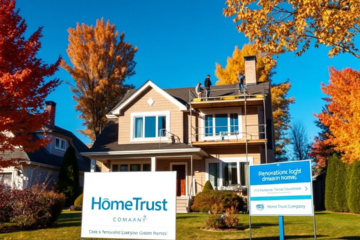 Home renovations financed through Home Trust Company loans.