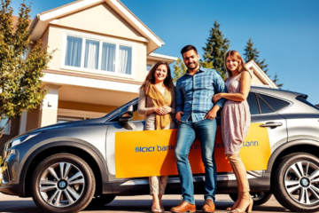 A vehicle being financed through ICICI Bank's Vehicle Acquisition Loan service.