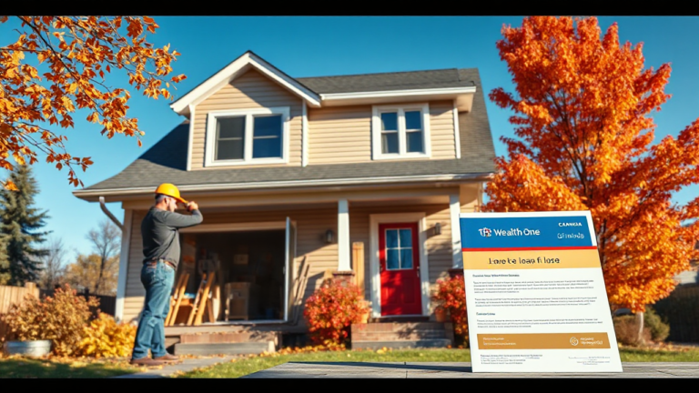 A homeowner exploring renovation options with Wealth One Bank's loan solutions.