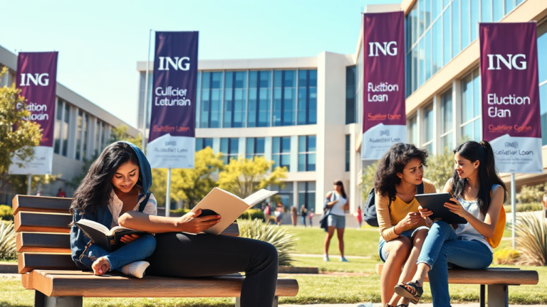A student studying with financial support from ING Australia Education Loan.