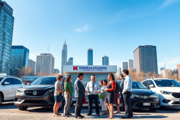A car with a loan agreement symbolizing vehicle financing options.