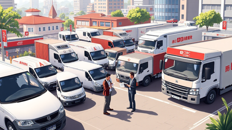 Image depicting ICBC's Vehicle Acquisition Loan service, highlighting business vehicle financing options.