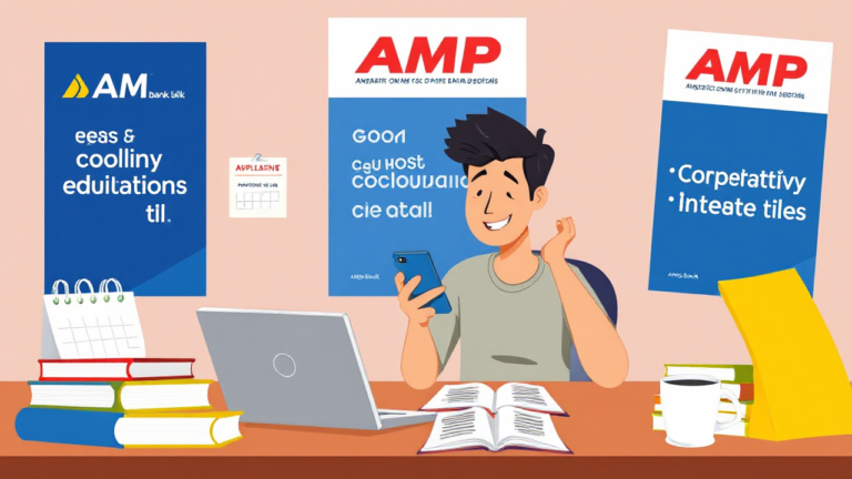 A student studying with financial support from AMP Bank Ltd for education loans
