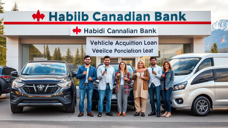 Habib Canadian Bank Vehicle Acquisition Loan offers flexible financing options for new and used vehicles.