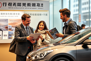 A person reviewing loan options for vehicle acquisition with China Construction Bank.