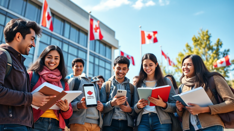Students discussing their education loan options at Habib Canadian Bank