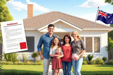 A home undergoing renovations with Bankwest loan options available.