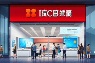 ICBC New Zealand logo representing banking services and solutions.