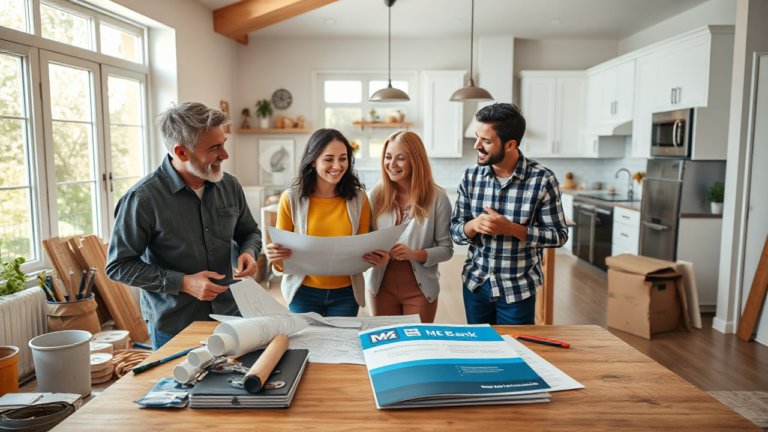 Illustration of home renovation possibilities with ME Bank loan