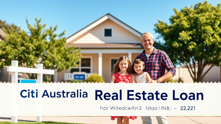 Citi Australia Real Estate Loan Products Overview