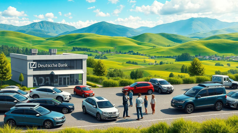 A person considering vehicle acquisition loan options from Deutsche Bank.