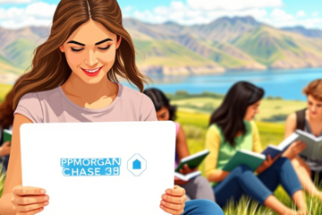 A student reviewing options for an education loan from JPMorgan Chase Bank to finance their studies.