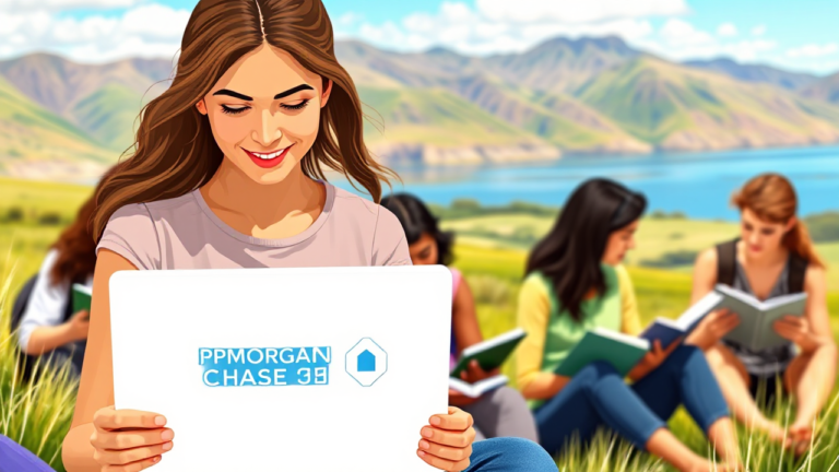A student reviewing options for an education loan from JPMorgan Chase Bank to finance their studies.