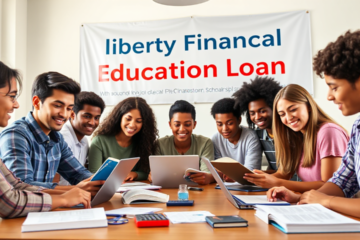 Student exploring options for Liberty Financial Education Loan for higher education funding.