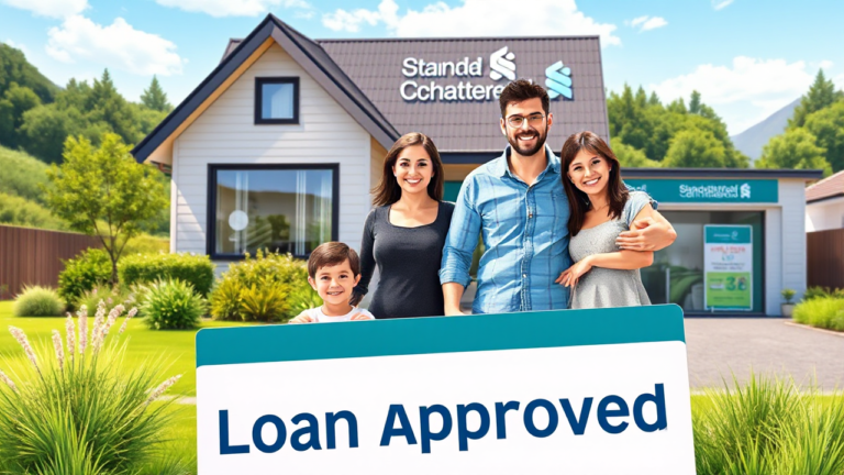 Standard Chartered Bank offers real estate loans for residential properties.