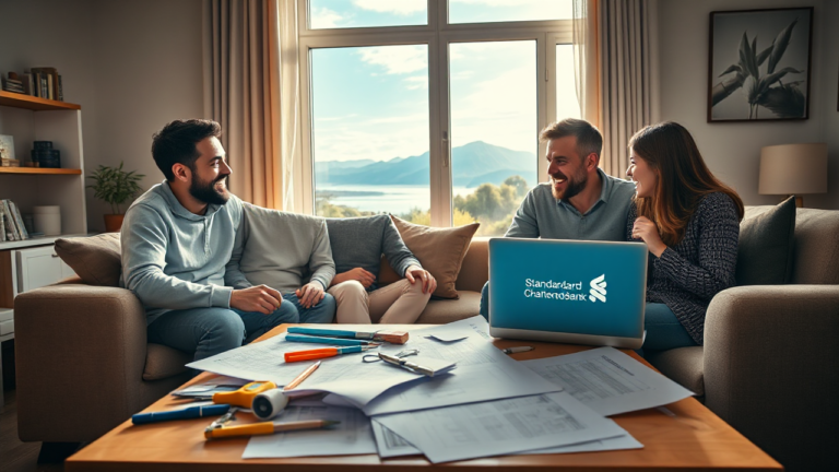 Home renovation financing options with Standard Chartered Bank.