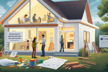 A family renovating their home using funds from a Resimac Loan for Renovations.