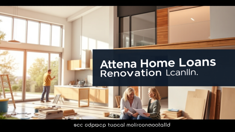 A modern home renovation project financed through Athena Home Loans, showcasing before and after transformations.