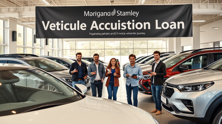 Featured image illustrating the benefits of Morgan Stanley's Vehicle Acquisition Loan for potential vehicle buyers.