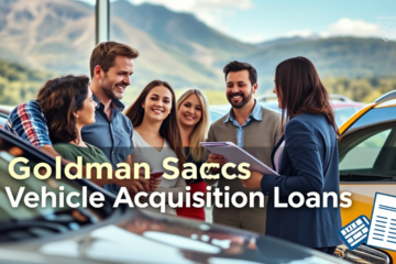 An image illustrating vehicle acquisition loans from Goldman Sachs.