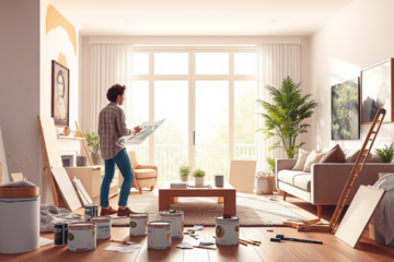 A modern home undergoing renovations funded by a Wisr loan.
