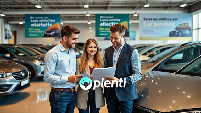 A selection of cars available for purchase through Plenti's vehicle acquisition loan.