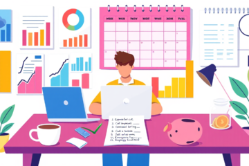 Illustration of budgeting and financial planning strategies to reduce credit necessity.